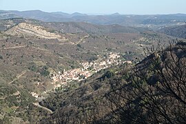 Graissessac seen from the Col du Layrac