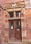 Door of the Hôtel de Jossé-Lauvreins, late 16th or early 17th century.
