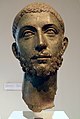 Head from a bronze statue of the Roman emperor Alexander Severus (222-235 AD)