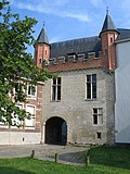 Modern-day view of the entrance gate to the Prinsenhof
