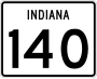 State Road 140 marker