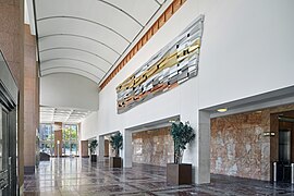 The lobby in the Key Tower building in Cleveland, Ohio