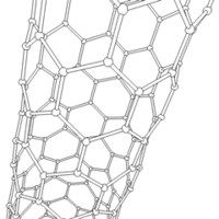 Rotating single-walled zigzag carbon nanotube from Carbon nanotubes article. Depending on how you look at this, it can appear to be rotating CW or CCW. For an interesting mental exercise, try to make it switch directions.