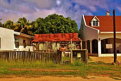 A small wooden house in Paradera, Aruba