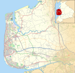 Blackpool is located in the Fylde
