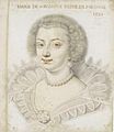 Marie Louise Gonzaga by Daniel Dumonstier, 1627