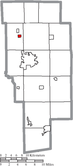 Location of Bailey Lakes in Ashland County