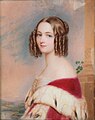 Marie Amalie von Baden, Miniatur auf Elfenbein nach einem Porträt von Joseph Karl Stieler