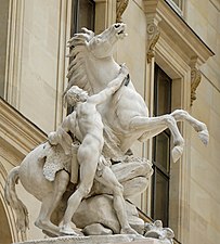Marly Horses by Guillaume Coustou the Elder, the Louvre (1739–1745)