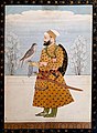 Portrait of Guru Tegh Bahadur in the Pahari style.