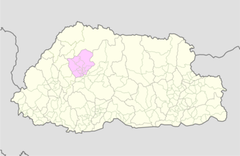 Location of Chhubug Gewog