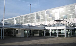 Die Sporthalle Böblingen kurz vor ihrem Abriss im Januar 2008