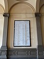 World War II commemorative plaque inside the Palace