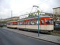 Historischer T4-Zug der Straßenbahn Frankfurt am Main aus L-Trieb­wagen und l-Beiwagen
