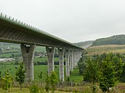 The Bresle Viaduct, 755m long, constructed during 2002–2004 to carry the A29 motorway