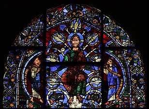 Top of the Tree of Jessé Window, Chartres Cathedral (1150)