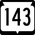 State Trunk Highway 143 marker