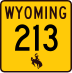 Wyoming Highway 213 marker