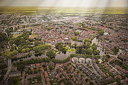 Aerial view of Woerden in 2013