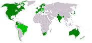 A map of countries connected to the Xbox Live service