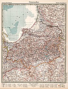 Ostpreußen Karte 1919–1937