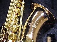 Bauhaus Walstein[3][4][5] tenor saxophone manufactured in 2008 from phosphor bronze