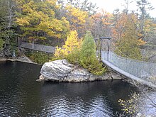 Belden Falls of Otter Creek, in Wright Park in Middlebury