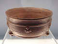 Celadon Lian bowl with Buddhist figures, Western Jin, 265-317 CE.