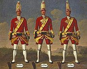 Grenadiers, 13th, 14th and 15th Regiments of Foot