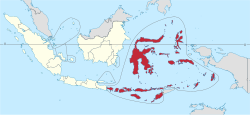 Location of East Indonesia within the United States of Indonesia