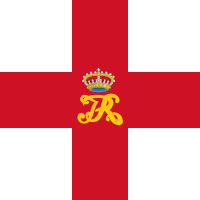 Flag flown during the Dominion of New England using the personal standard of Edmund Andros