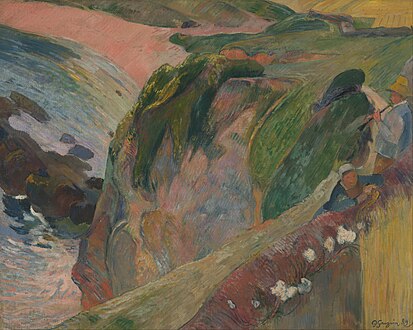Paul Gauguin, The Flageolet Player on the Cliff (1889)