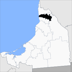 Location of the municipality within Campeche