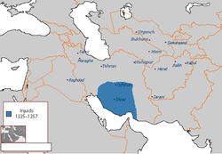 Map of the Injuid dynasty at its greatest extent