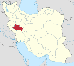 Location of Lorestan Province within Iran
