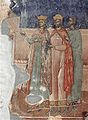 Tinatin Gurieli and King Levan, from a fresco from the Akhali Shuamta monastery