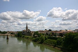 Langon and the Garonne