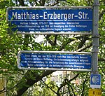 Straßenschild in Freiburg