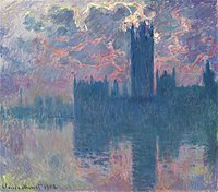 Parlement, coucher du soleil (sunset), 1902, private collection