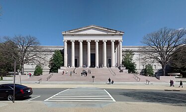 Late Neoclassical - The West building of the National Gallery of Art, Washington, D.C., US, by John Russell Pope, 1941