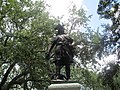 Oglethorpe statue in Chippewa Square