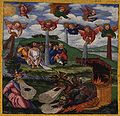 Image 17The Giving of the Seven Bowls of Wrath / The First Six Plagues, Revelation 16:1–16. Matthias Gerung, c. 1531 (from List of mythological objects)