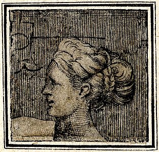 Corresponding fragment to image 7 thought to be by Agostino Veneziano.[1] Around 1530.[2]