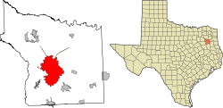 Location in Smith County and Texas