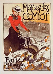 Motocycles Comiot by Théophile-Alexandre Steinlen from Les Maîtres de l'affiche (1899)
