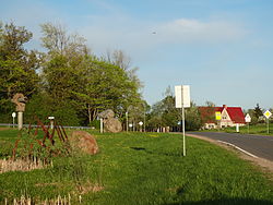 Entering Sudervė village
