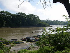 Grenzfluss Usumacinta zwischen Guatemala und Chiapas