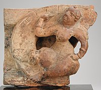 Terracotta architectural panel with Goddess, Gupta period, 5th century