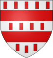 Coat of arms of the Hunolstein family, Luxembourgo-Lorraine branch of that family.