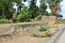 Old defensive walls outside the bastion on the east side